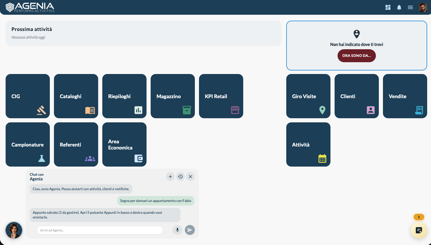 Screenshot dashboard